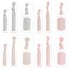 MEEDEE Ombre Pink Hair Ties for Women - 100 Pack Soft No-Crease No-Damage Ribbon Knotted Ponytail Ties, Ouchless for Yoga & Elastic Bracelets view 3