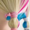 MEEDEE Rainbow Elastic Hair Ties, 100 Pack No-Crease Soft Ribbon Hair Accessories for Women, Knotted Ouchless Ponytail Holders, Yoga & Workout Styling, Versatile as Elastic Bracelets view 4