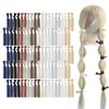 MEEDEE Neutral Tones Hair Accessories 100 Pack - Soft, No-Crease Elastic Hair Ties, Knotted for Pony Tails and Yoga, Ouchless and Stretchy Ribbon Bracelets for Women view 1