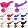 MEEDEE Women's Pastel Rainbow Hair Accessories: 100 Pack Knotted Soft Elastic Ribbon Hair Ties, No Crease, No Damage, Ouchless for Ponytails, Yoga, and Bracelets view 2