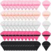 Caffox 60pcs powder puffs for face powder, Triangle Powder Puff for Setting Powder, Makeup Puffs for Loose Powder and Press Powder, Makeup Sponge Powder Applicator for Face and Eye view 1