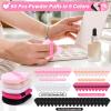 Caffox 60pcs powder puffs for face powder, Triangle Powder Puff for Setting Powder, Makeup Puffs for Loose Powder and Press Powder, Makeup Sponge Powder Applicator for Face and Eye view 4
