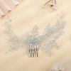 Teyglen Dainty Blue Rhinestones Bridal Hair Comb Headband with Crystals for Women and Girls (Light Blue) view 1