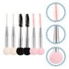Beavorty 6pcs Double- Makeup Sponge Brush for Eyebrows and Eyelashes for Foundation and Mascara Application Versatile White and Black Colors view 4