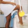 FOMIYES Hip Kit Dressing Stick Bath Sponge Handle Body Brush Back Brush Shower Back Washer Scrubber for Men Women Bath Shower Yellow Hip Kit Dressing Stick view 2