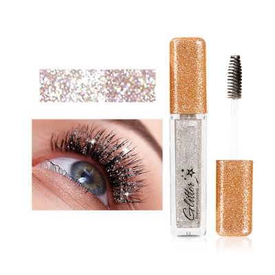 MIESCHER Colored Mascara - Waterproof, Long Lasting, Smudge-proof, Lengthening, Defining, Curling, Volume, Glitter, Sparkle, Diamond, Stage Use (#08 Galaxy)