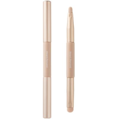 Heart Percent Dual-Ended Lip Brush One for All Lip Makeup Multi-Use Tool
