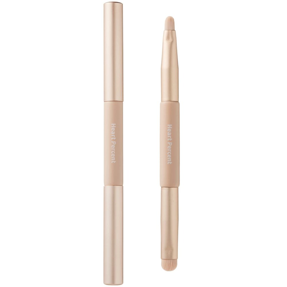 Heart Percent Dual-Ended Lip Brush One for All Lip Makeup Multi-Use Tool