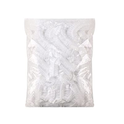 100pcs Disposable Shower Cap Elastic Mesh Shape Non-Woven Bath Hat for Eyelash Extension Clear Waterproof Hair Hat Shower Cap (Color : 100pcs)
