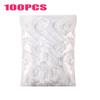 100pcs Disposable Shower Cap Elastic Mesh Shape Non-Woven Bath Hat for Eyelash Extension Clear Waterproof Hair Hat Shower Cap (Color : 100pcs) view 2