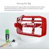 Rough Enough Clear Toiletry Bag Travel Cosmetic Makeup Toothbrush Case Pouch Organizer for Women Men Leakproof Traveling Essentials Red view 4