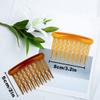 ELANE 24 Pcs Plastic Side Hair Twist Clip with Teeth Hair Accessories Bridal Wedding Veil Comb for Women Girls and Crafts DIY 4 Colors (Black+Light Coffee+Dark Coffee+Clear) view 2
