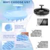 BEAUTLOHAS Silicone Scalp Massager Shampoo Brush, Shower Scrubber with Soft Bristles, Hair Growth & Dandruff Treatment, Wet/Dry Hair Massager for All Hair Types (Blue) view 2