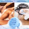 BEAUTLOHAS Silicone Scalp Massager Shampoo Brush, Shower Scrubber with Soft Bristles, Hair Growth & Dandruff Treatment, Wet/Dry Hair Massager for All Hair Types (Blue) view 4