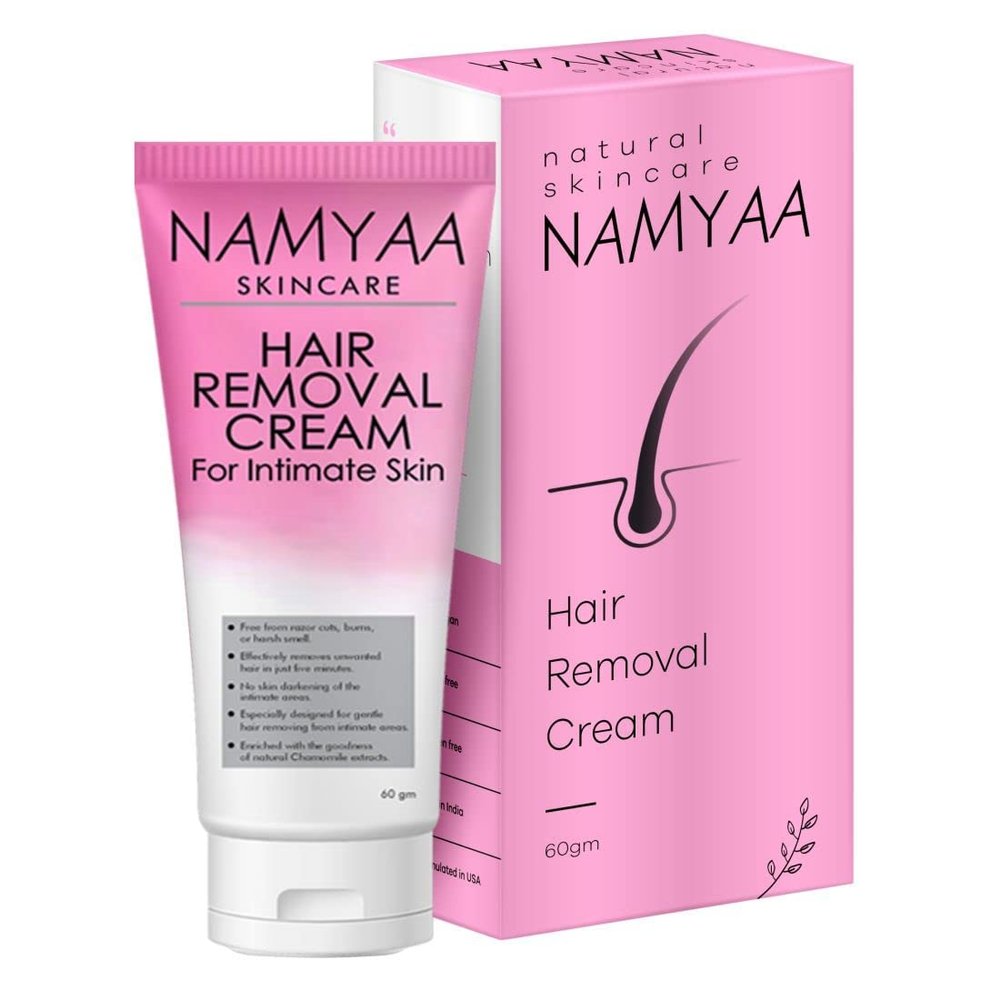 Hair Removal Cream for Intimate Skin with After Wax Soothing Serum with Vitamin C, 60 Gram
