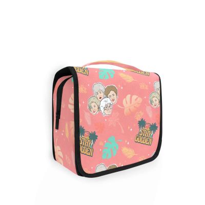 BAD BANANAS The Golden Girls Merchandise - Large Travel Hanging Toiletry Bag - Makeup Bag Organizer For Women - Stay Golden
