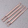 Uonlytech Cuticle Pusher 4Pcs Cuticle Pusher, Stainless Steel Triangle Cuticle Peeler Scraper Remover Pedicure Manicure Tool for Fingernails and Toenails, Rose Gold Cuticle Trimmer view 4
