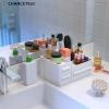 CHANCETSUI Makeup Organizer With Drawers, Makeup Desk Organizer, Bathroom Countertop Organizer for Cosmetics, Vanity Holder for Lipstick, Makeup Brush Holder/Organizer (White) view 3