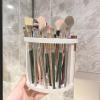 Firlar Set of 2 Plastic Makeup Brush Storage Organizer Professional Home Desktop 49 Hole Cosmetic Brush Pencil Gel Pen Rack Stand view 2