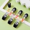 ASUSO Color Changing Lipstick,Crystal Flower Lip Gloss, Color Changing Lip Balm,Waterproof Lips Clear Temperature Lasting Lipstick (Black set of 6) view 4