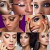 Virtegasas Glitter Eyeshadow Pallet Makeup Sets, 9 Colors Shimmer Sparkle Eyeshadow Palette Diamond Bright Makeup Shimmery Sparkly Glittery Highly Pigmented Waterproof Long-lasting Eye Shadow Palette view 3