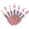 ASUSO Color Changing Lipstick,Crystal Flower Lip Gloss, Color Changing Lip Balm,Waterproof Lips Clear Temperature Lasting Lipstick (Pink set of 6) view 1