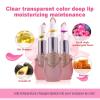 ASUSO Color Changing Lipstick,Crystal Flower Lip Gloss, Color Changing Lip Balm,Waterproof Lips Clear Temperature Lasting Lipstick (Pink set of 6) view 2