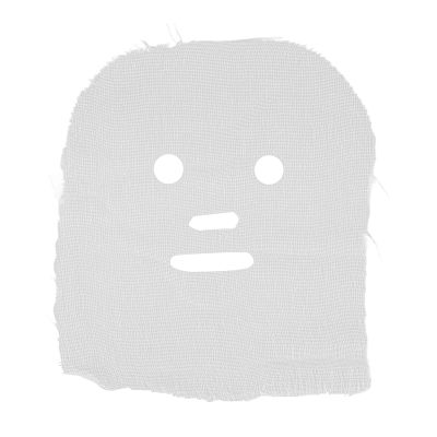 100pcs White Gauze Facial Mask, DIY Disposable Gauze Face Mask for Skin Care, Soft and Skin Friendly Facial Mask Paper, Pre Cut Gauze Face Pads for Beauty Salon or Home Skin Management