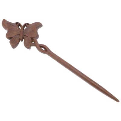 LALAFINA Vintage Butterfly Hair Stick for Elegant Updos Chinese Hair Accessory for Hanfu and Special Occasions Unique Chignon Fork for Women Lightweight and Chic Design