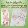 Aura - Live life beautifully Premium Certified Luxury 100% Authentic Rose Quartz Pink Roller & Gua Sha Set for Anti-Aging Skin Care, Muscle Relaxation, Fine Line Reduction, and Eye Puffiness Relief view 2