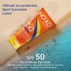 NO-AD SPF 50 SPORT Sunscreen Lotion | Hypoallergenic | Broad Spectrum UVA/UVB Protection | Water Resistant | Octinoxate & Oxybenzone Free with moisturizing Vitamin E and Aloe 3oz | Pack of 3 view 2