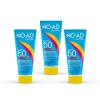 NO-AD KIDS SPF 50 Sunscreen Lotion | Non-Greasy and Waterproof Sunscreen | Suitable for All Skin Types | Broad Spectrum Protection for Active Lifestyles | 3 oz | Pack of 3 view 1