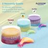 Blossom Layered in Luxury Glowing Scented Lather Foaming Body Sugar Scrub Exfoliating Polish with Skin Brightening Vitamin C, Cruelty Free, 300ml, Peach view 4
