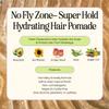 INH Hair Pomade for Flyaways | Water Based & Strong Hold Fly Away Hair Tamer | Sweat Proof No Fly Zone Pomade & Texturizer for Styling | Glossy Finish for a Sleek Look | 2oz view 4
