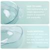 Framendino, 2 Pack Nail Soak Tray Manicure Bowl Soaker Bowls Clear view 3