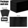 Framendino, 50 Pack Black Disposable Massage Table Sheets Waterproof Non Woven Fabric Breathable Bed Cover for Salon Chair Hotel Lash Beds view 2