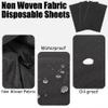 Framendino, 50 Pack Black Disposable Massage Table Sheets Waterproof Non Woven Fabric Breathable Bed Cover for Salon Chair Hotel Lash Beds view 3