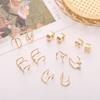 24 Pcs Gold Hair Braids Dreadlock, Non-Piercing Ear Clip Beard Beads Cuffs Clip Hair for Women Men Hair Accessories Styling Jewelry Tools view 2