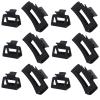 12 Pack Black Square Claw Clips, Big and Small Neutral Rectangle Hair Claw, Non-slip Matte Large Hair Clips for Women,Strong Hold jaw clip for Thick Thin Hair view 1