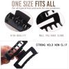 12 Pack Black Square Claw Clips, Big and Small Neutral Rectangle Hair Claw, Non-slip Matte Large Hair Clips for Women,Strong Hold jaw clip for Thick Thin Hair view 4