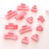 12 Pack Pink Square Claw Clips, Big and Small Neutral Rectangle Hair Claw Clips, Non-slip Matte Large Hair Clips for Women,Strong Hold jaw clip for Thick Thin Hair view 3