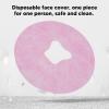 100Pcs Disposable Massage Face Cover, Round Pink Massage Headrest Cover with Hole, Soft Face Cradle Covers with Premium Non Woven, Massage Table Face Cover for SPA Beauty Salon view 2