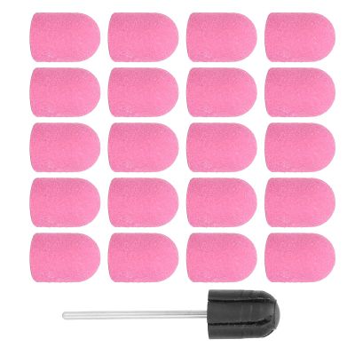 10Pcs 15mm Nail Sanding Drill Bit Set, Nail Sanding Band Cap Accessory for Nail Art Polishing Sanding()