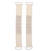 2pcs Linen Back Scrubber with Handles, Exfoliating Body Scrubber with Double Sided Texture, Foldable Portable Back Scrubber Strap for Deep Cleaning, Men Women Shower Back Scrubber for Home Bathroom view 1