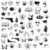 Impressed Gothic Authentic 5 Sheets Luxury Grunge Nail Art Stickers 500+ Black Customized Nail Decals for Fake Nail Design Decorations and Salon Nails Accessories for Men and Women (Grunge) view 1