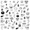 Impressed Gothic Authentic 5 Sheets Luxury Grunge Nail Art Stickers 500+ Black Customized Nail Decals for Fake Nail Design Decorations and Salon Nails Accessories for Men and Women (Grunge) view 3