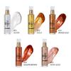 Melemando Shimmer Body Luminizer 5 Color Waterproof Smooth Face Body Glow Illuminator Non-sticky Liquid Body Highlight Illuminator for Face & Body & Leg (80 ML, 03 Bronze Gold) view 2