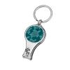 Green Turtle Nail Clipper Portable Metal Nail Cutter with Nail File for Men Women view 1