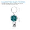 Green Turtle Nail Clipper Portable Metal Nail Cutter with Nail File for Men Women view 2