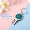 Green Turtle Nail Clipper Portable Metal Nail Cutter with Nail File for Men Women view 4